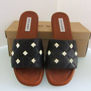 Steve Madden "Trouble" Women's Leather Slides Size 8